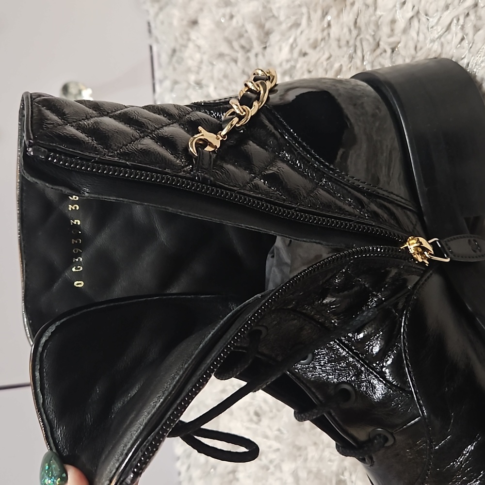 Auth CHANEL combat boots - Picture 9 of 10